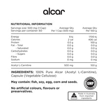 Load image into Gallery viewer, Switch Nutrition ESSENTIALS Alcar Capsules
