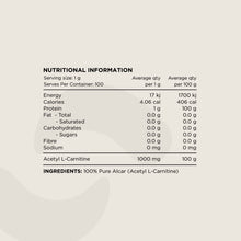 Load image into Gallery viewer, Switch Nutrition Carnitine / 100 Serves
