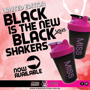 LIMITED EDITION Miss Nutrition Black & Pink Shaker