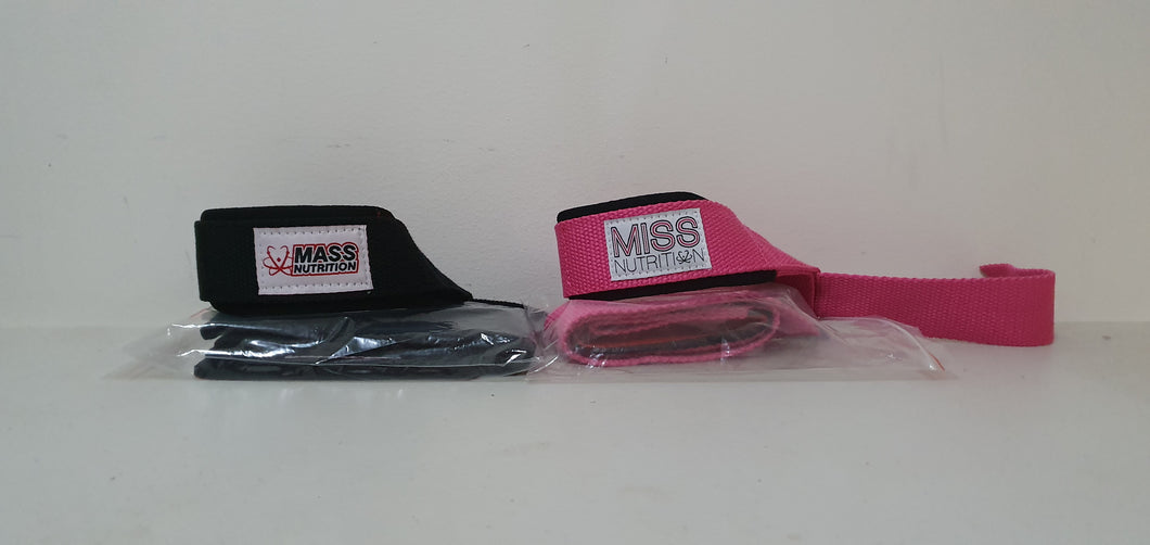 Mass & Miss Nutrition Padded Single Tail Lifting Straps