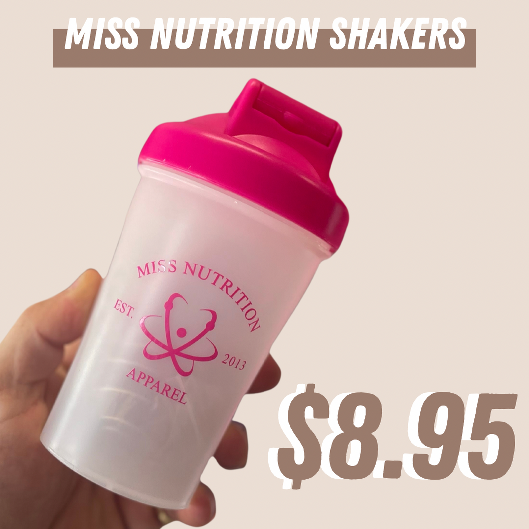 Miss Nutrition Pink Logo Shaker / 400ml
